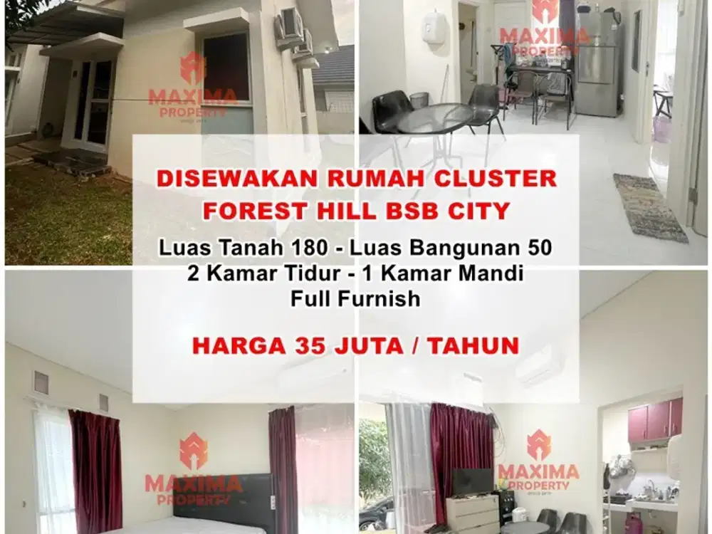 rumah di forest hill bsb city furnished