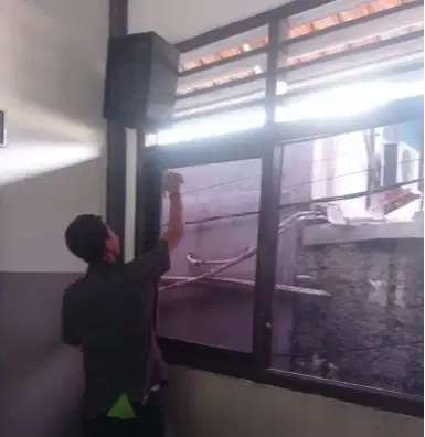 KACA FILM ONEWAY VISION CUTTING STICKER MOTIF STIKER KACA SANDBLAST ES