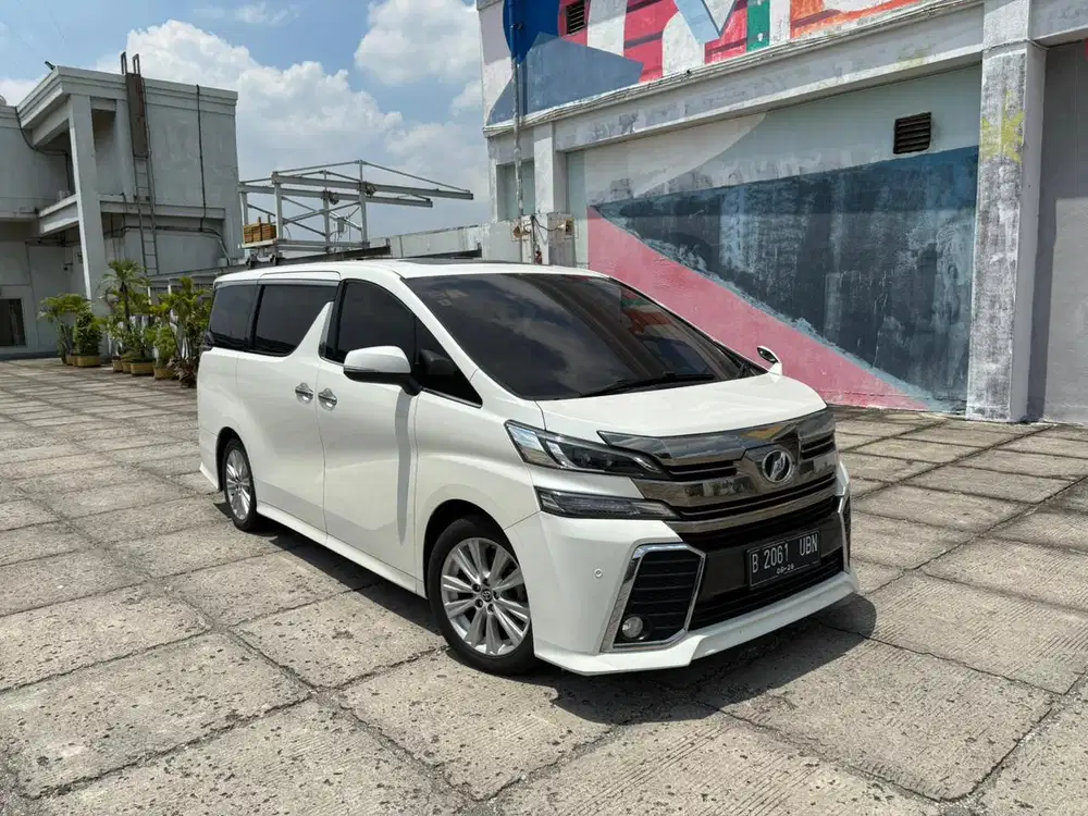 ‼️Toyota Vellfire 2.5 Z CBU sunroof Putih 2015 bukan Alphard