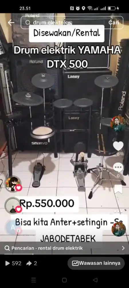 Drum elektrik Yamaha dtx500