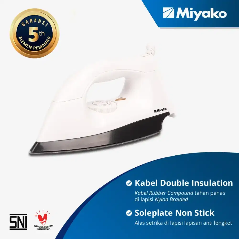 SETRIKA MIYAKO 1000M BK  (DAYA 39500