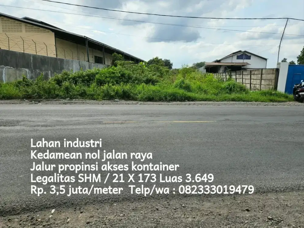 Lahan industri kedamean gresik