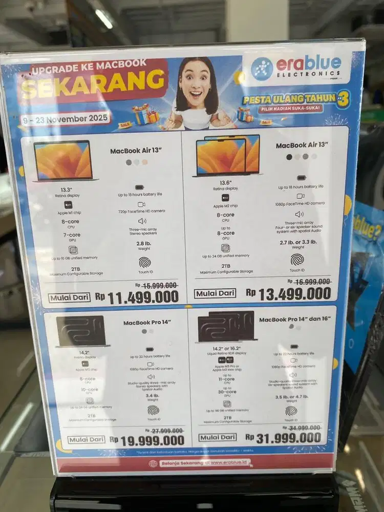 MACBOOK AIR garansi resmi