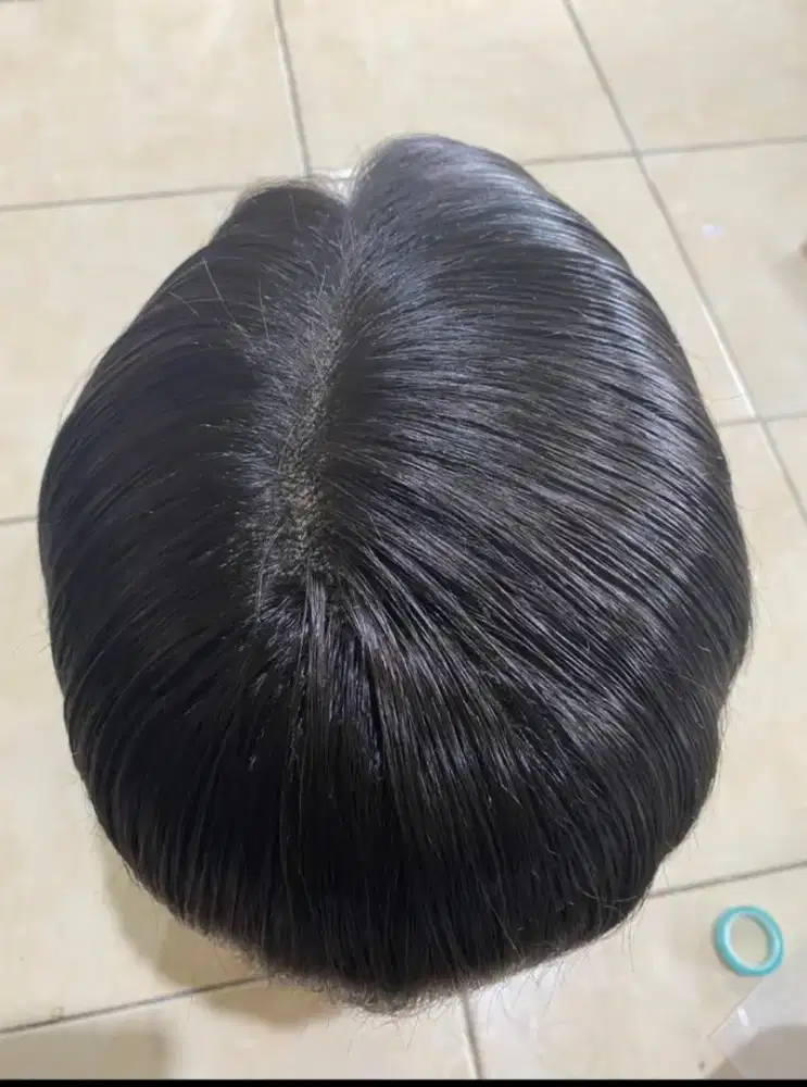 Hair toupe real human hair