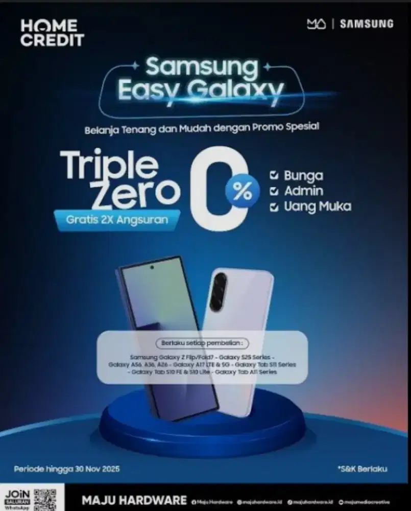 Dapatkan segera promo tripel zero samsung galaxy a34 5G