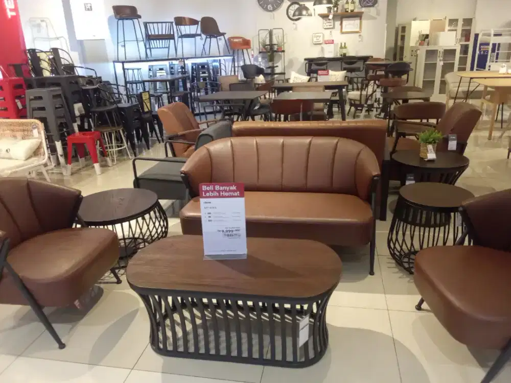 Sofa Set 2 sofa kecil dan 1 sofa panjang(Bisa Cicilan)