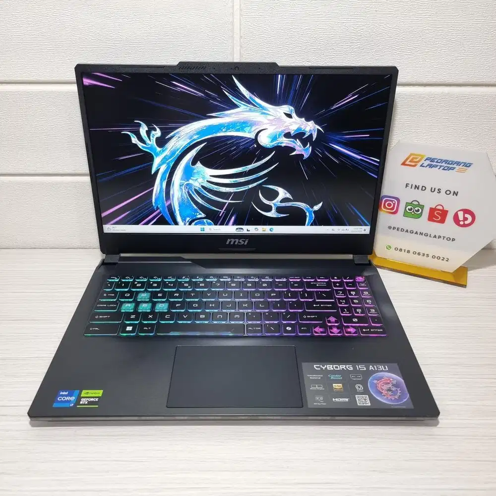 MSI CYBORG 15 A13UDXK Core i7-13620H 16GB/512GB RTX 3050 6GB GDDR6