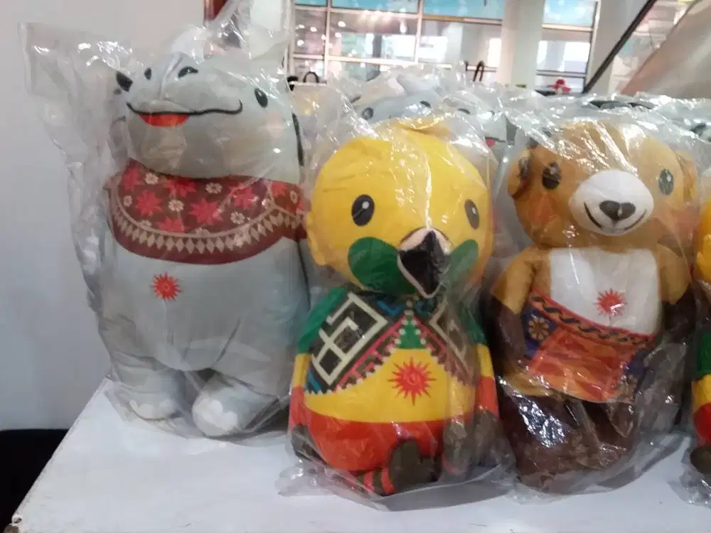BONEKA MASKOT ASIAN GAMES 2018 ATUNG KAKA BHIN BHIN Beli 3 RP300Ribu