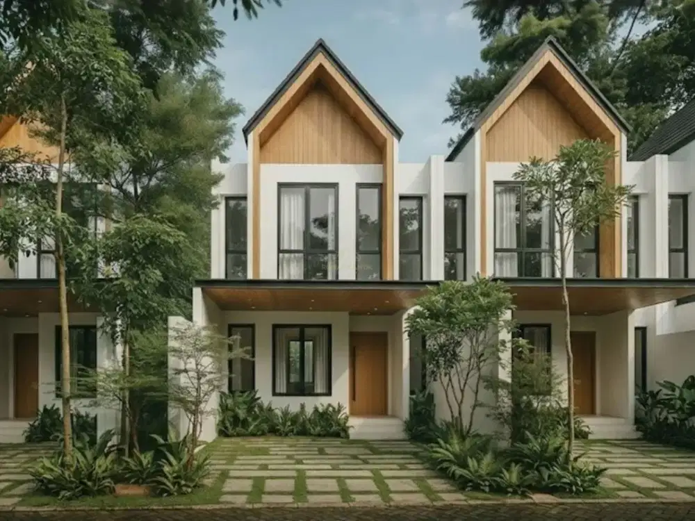 Rumah Gaya Scandinavian Eropa di Lingkungan Sejuk Khas Bandung Utara Dekat Setiabudi Cihideung Lembang