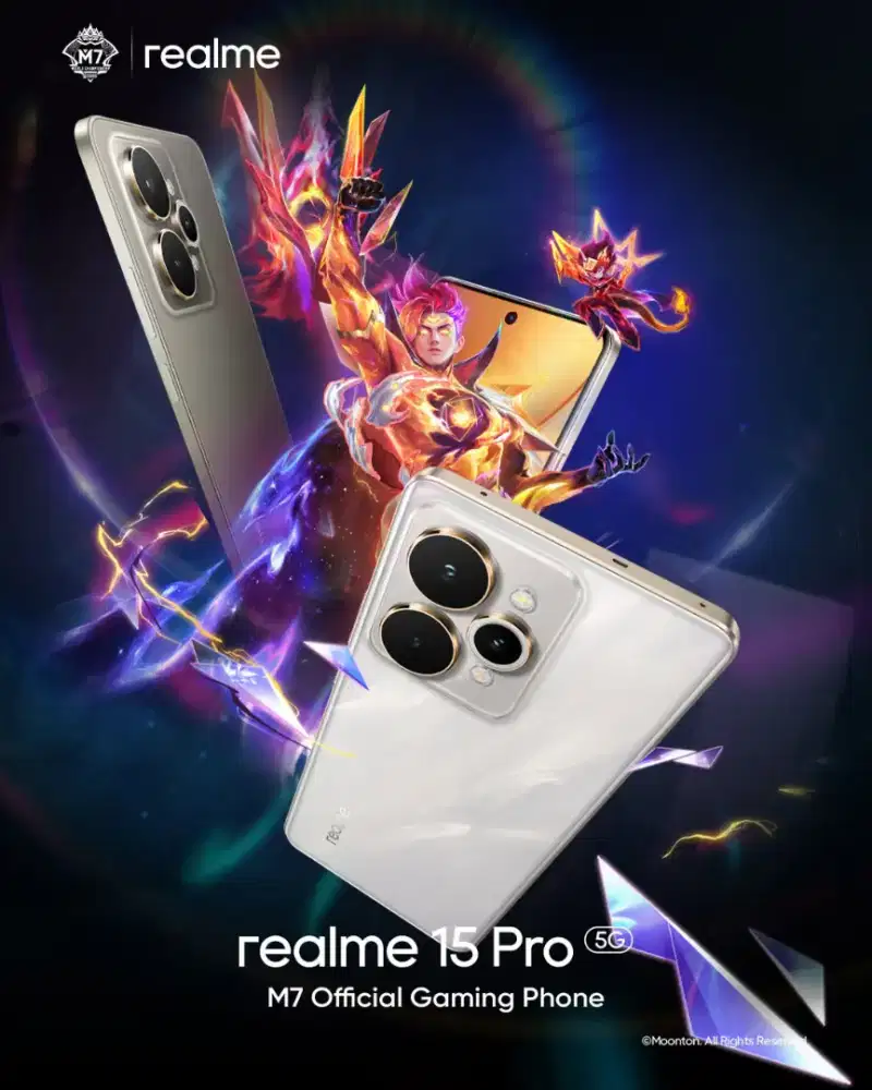 BARU REALME 15 SERIES 5G.BATERAI 7000MAH.AMOLED SNAPDRAGON 7 GEN 4.