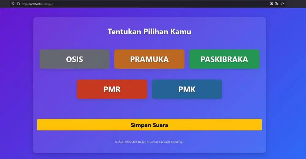 Software Aplikasi Evoting