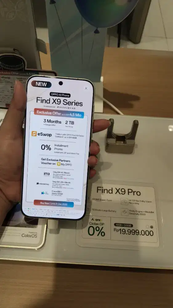 Oppo Find X9 cicilan tanpa DP bunga 0%