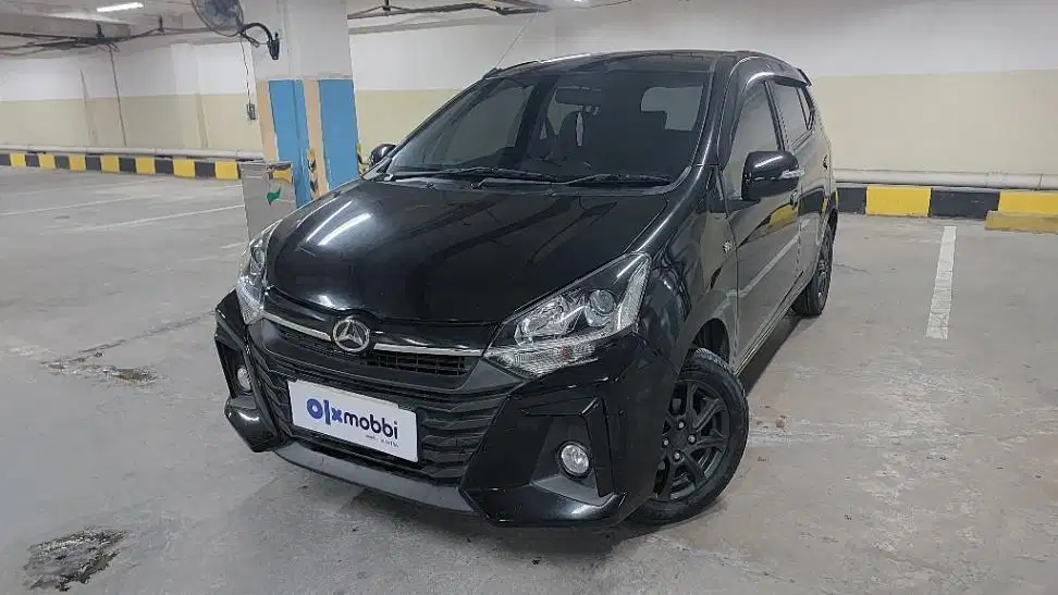 TDP 6,JT Daihatsu Ayla 1.2 X Bensin-AT Hitam 2022