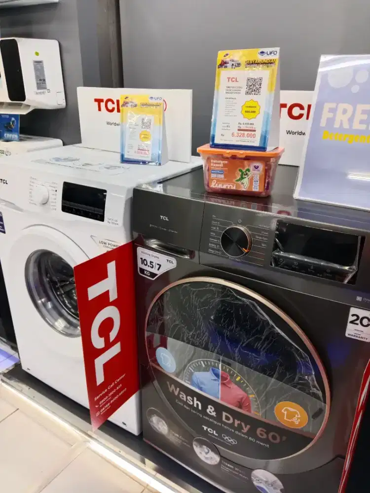 MESIN CUCI TCL FRONT LOAD CICILAN RINGAN TANPA DP