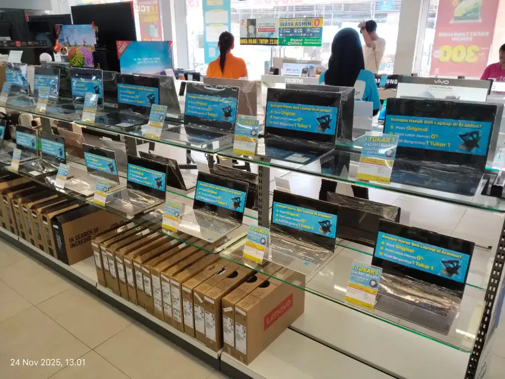 LAPTOP GARANSI RESMI, CICILAN TANPA DP, SYARAT CUKUP KTP