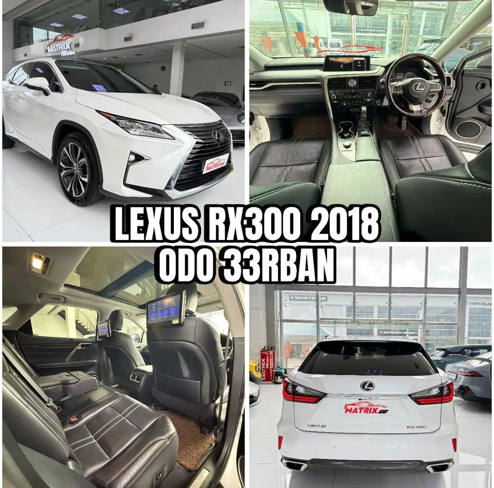 Lexus RX300 Nik 2018 White on black Siap pakai