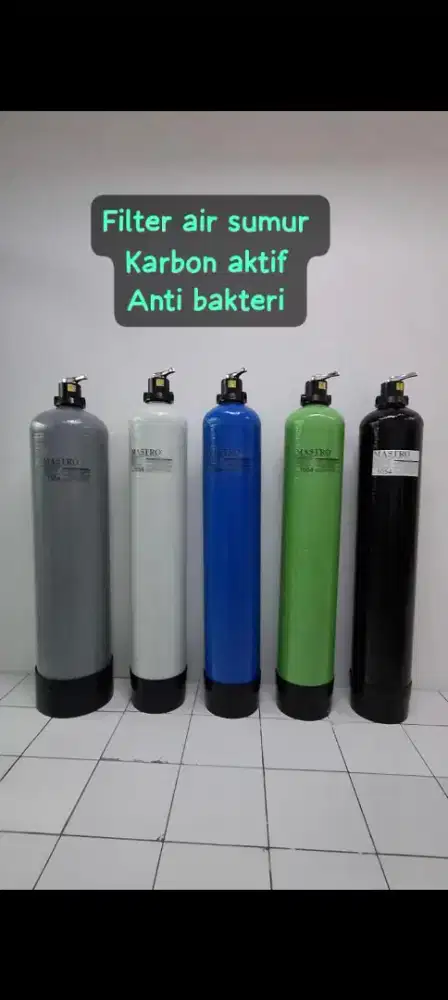Filter air sumur bor dan pam media karbon aktif anti bakteri