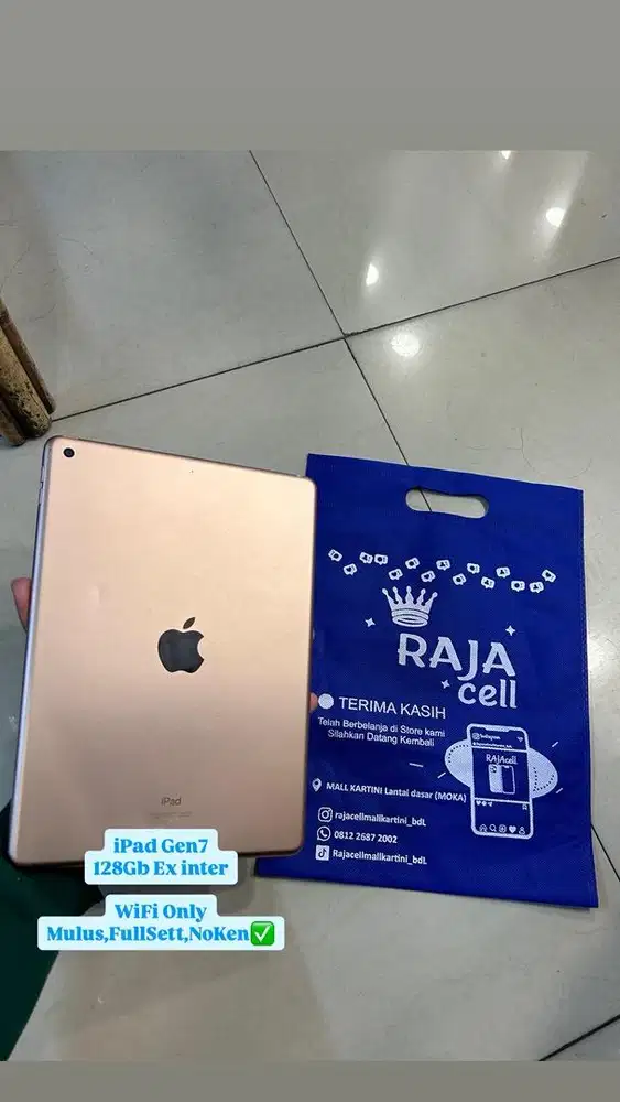 Ipad Gen7 internal 128Gb Ex inter