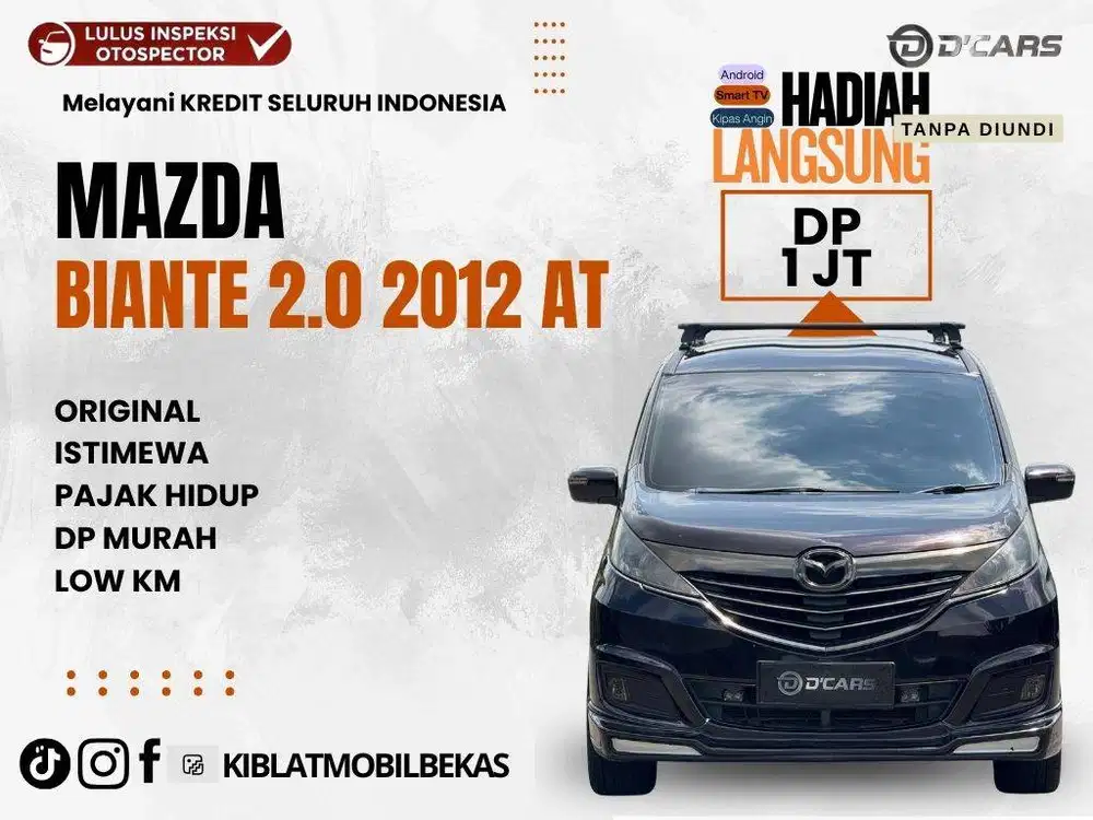 MAZDA BIANTE 2.0 2012 ISTIMEWA BEBAS BANJIR BEBAS LAKA