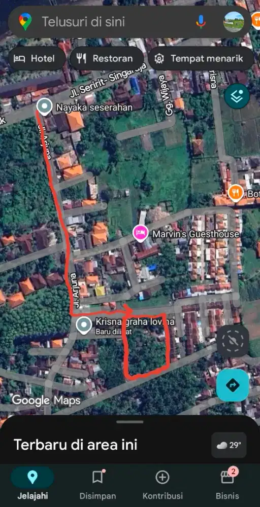 Tanah cocok kavling perumahan di lovina