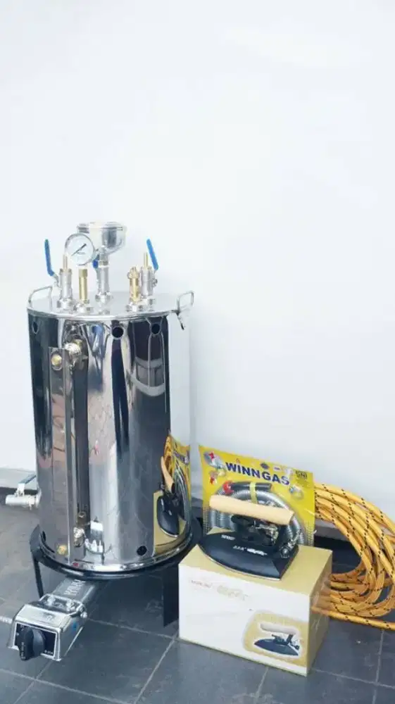 Setrika Uap Gas Laundry Tanpa Listrik