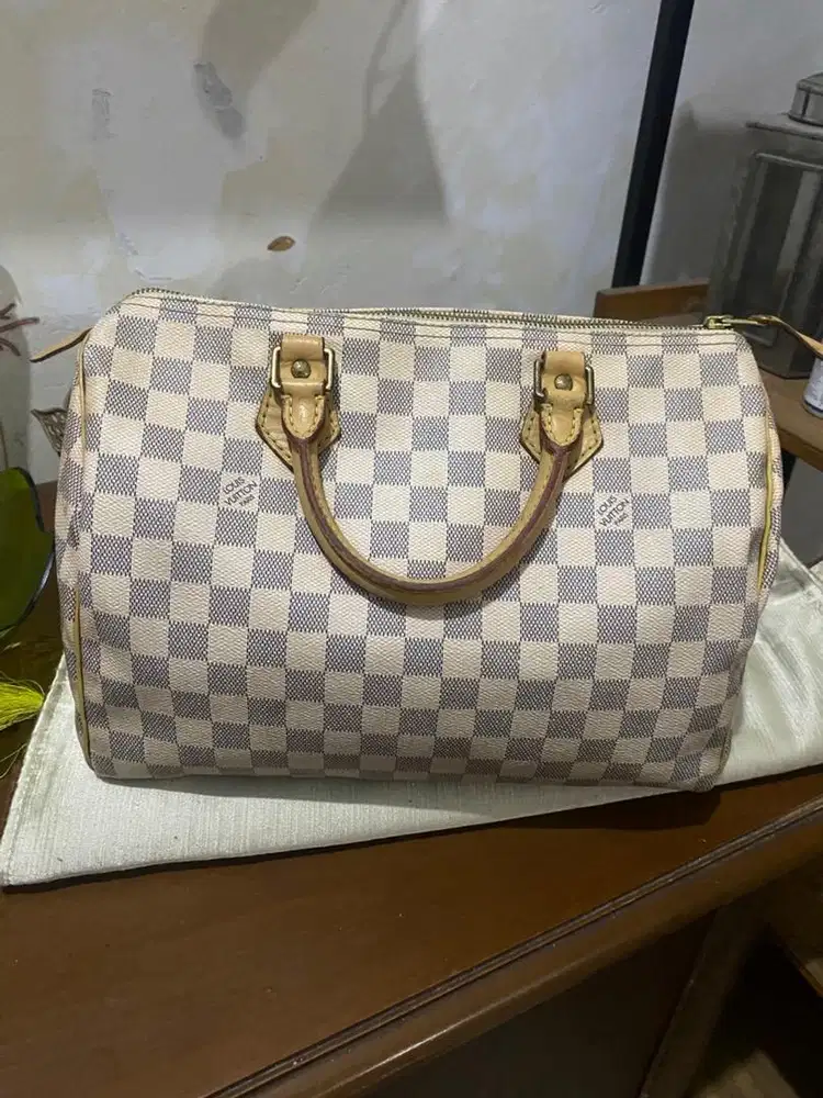 Tas Louis Vuitton LV speedy damier Azur 100% original made in france