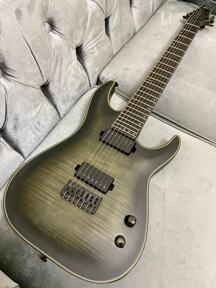 Schecter KM-7 Keith Merrow Signature Trans Black Burst Satin 7 String