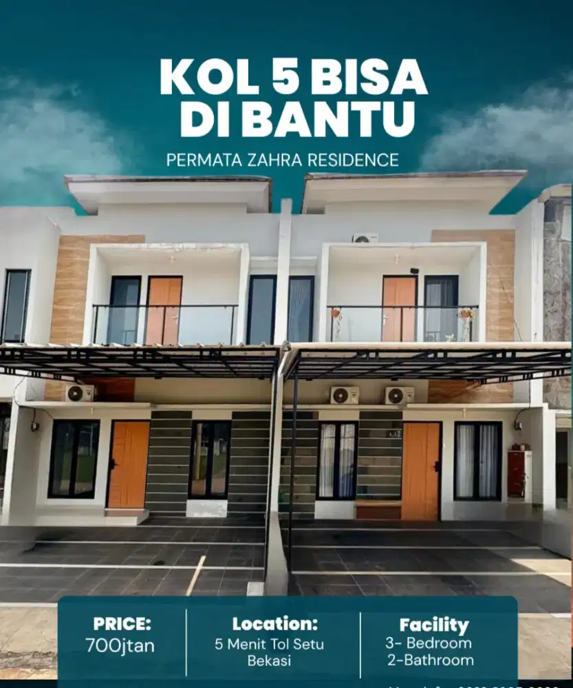 Kol 5 bisa dibantu sampai acc KPR bank Rumah siap huni Bekasi