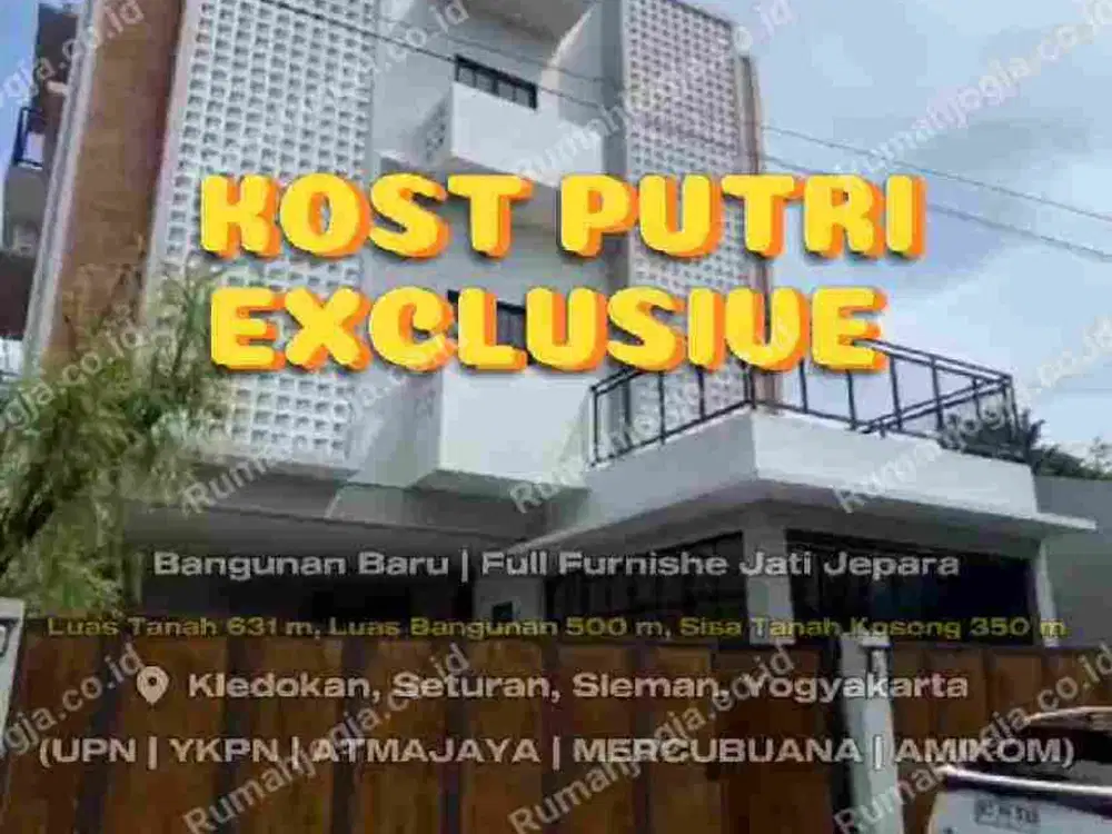 rumah kost ekslusif baru 16 kamar tidur kledokan seturan