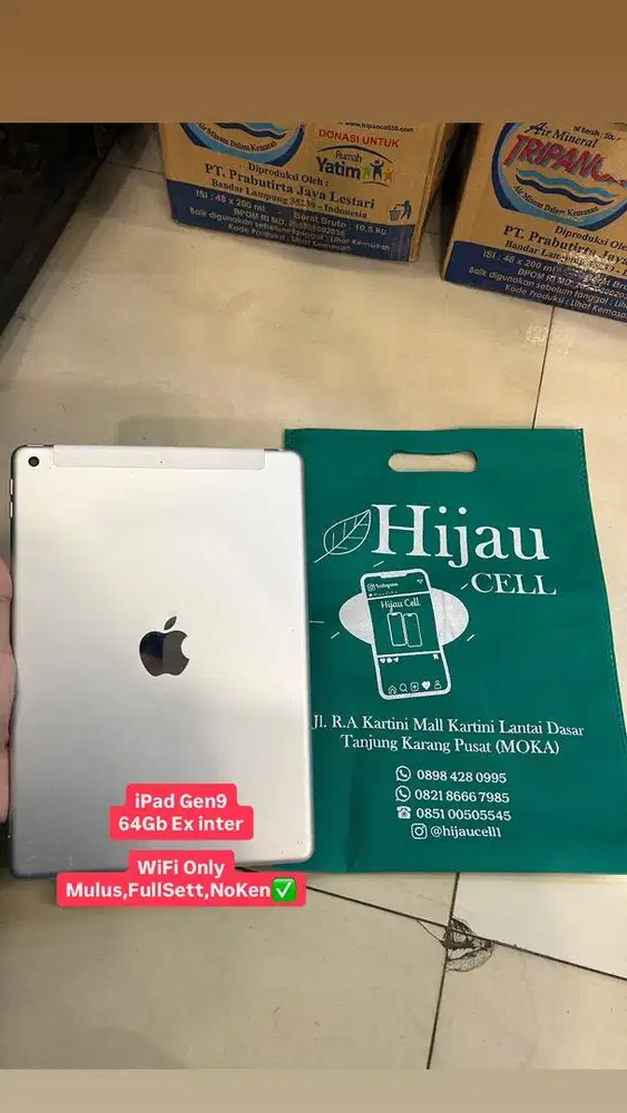 iPad Gen9 internal 64Gb Ex inter