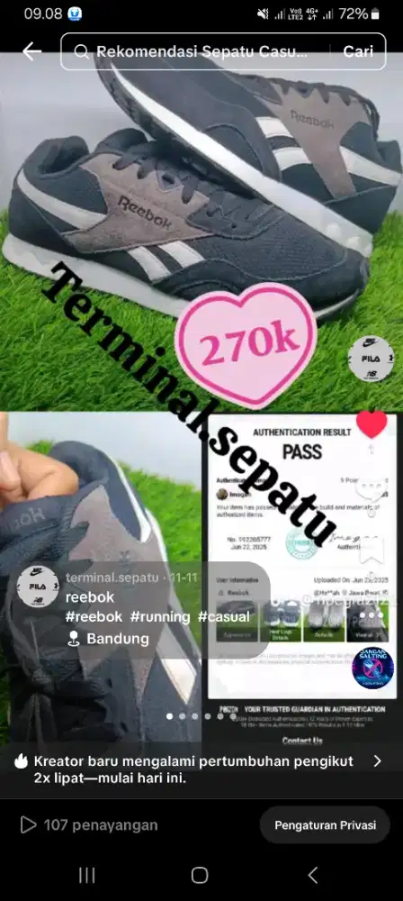 Reebok original size 42 up 43