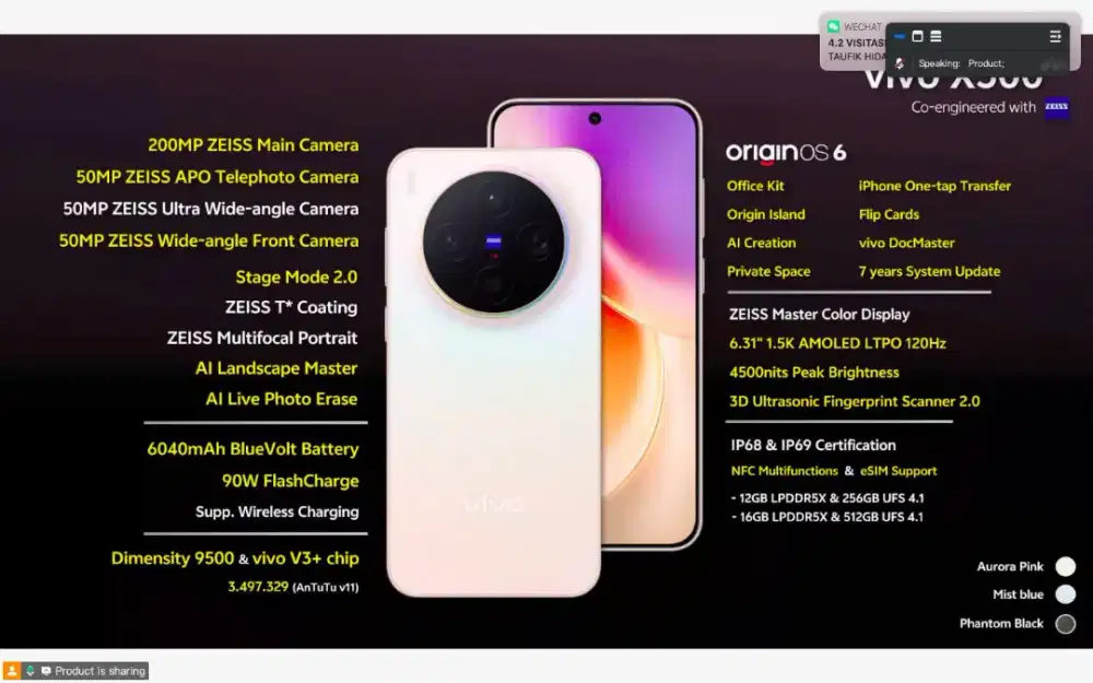 Pre Order X300 dan X300 Pro