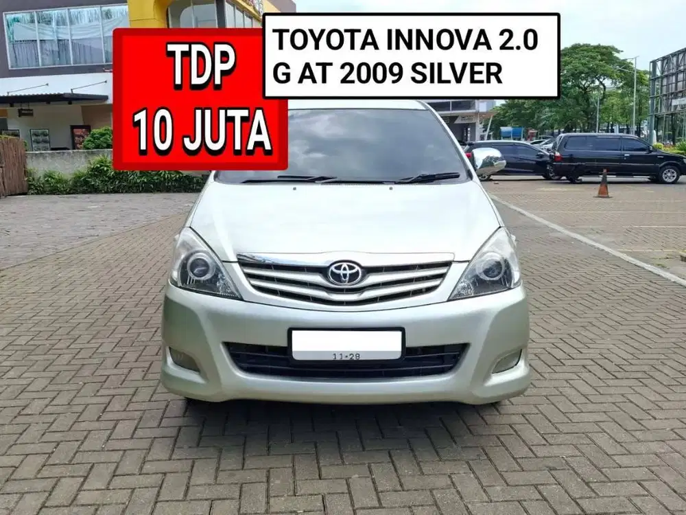 TOYOTA INNOVA 2.0 G AT BENSIN 2009 SILVER PROMO MURAH DP MINIM 10 JUTA