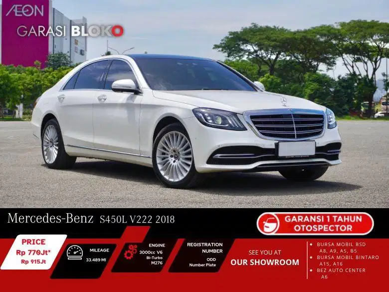 Mercedes Benz S450L Exclusive V222 CKD 2018