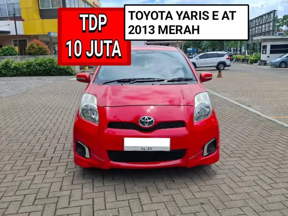 TOYOTA YARIS E AT 2013 MERAH PROMO MURAH DP MINIM