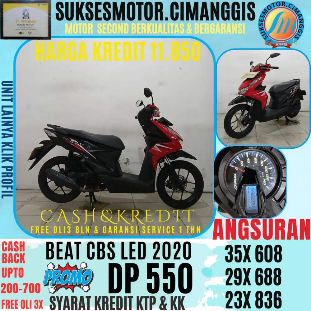 DP 550 BEAT CBS LED BERGARANSI, SERVICE FREE OLI 3BLN