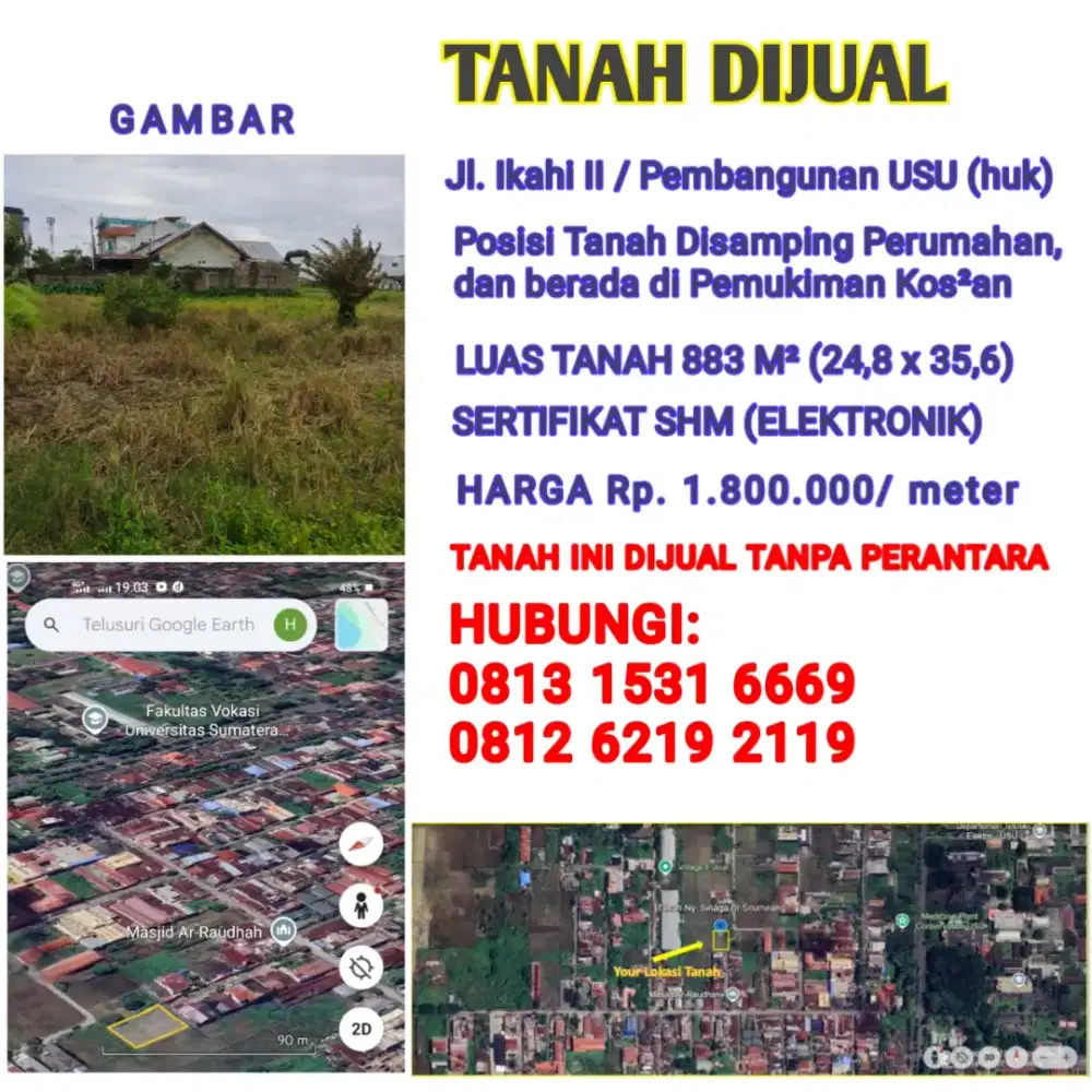 DIJUAL TANAH KOSONG