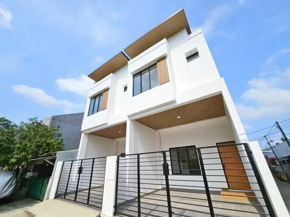 Rumah Modern Minimalis Posisi Hook Siap Huni di Pondok Ungu Permai Bekasi