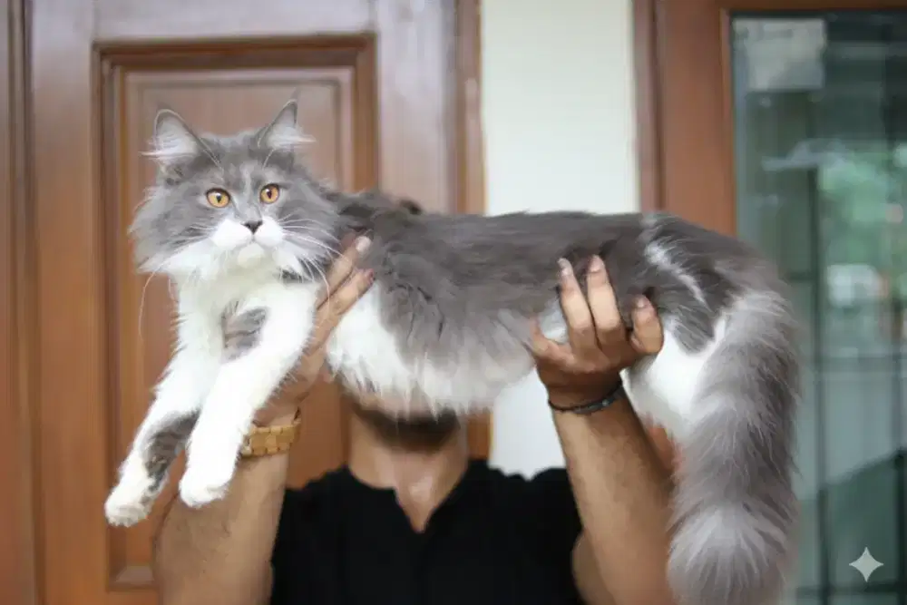 Kucing Mainecoon jantan ganteng lucu free petcargo