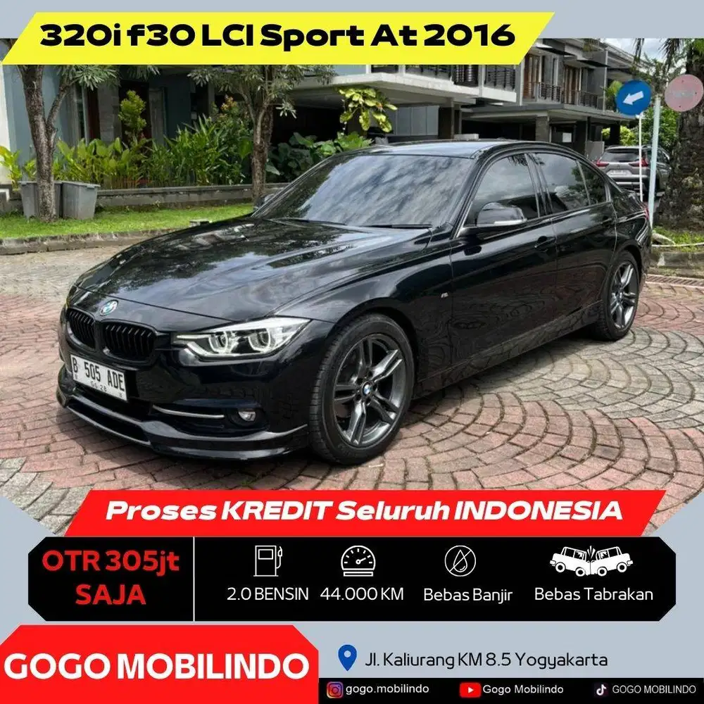 [Km44rb] BMW 320i F30 LCI Sport Matic 2016 ANTIK FACELIFT Bisa Kredit