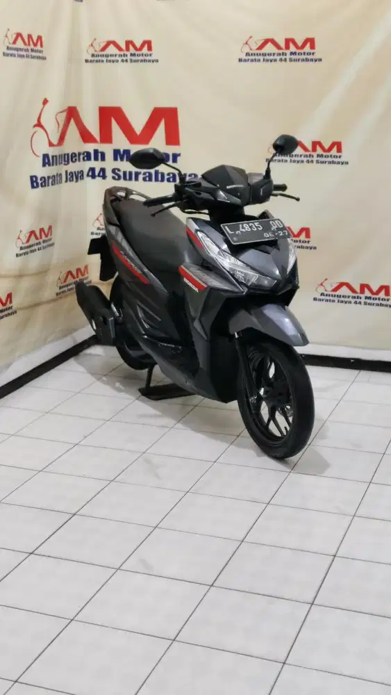 NM Barata #Honda Vario 125 CBS Tahun 2017 warna Hitam