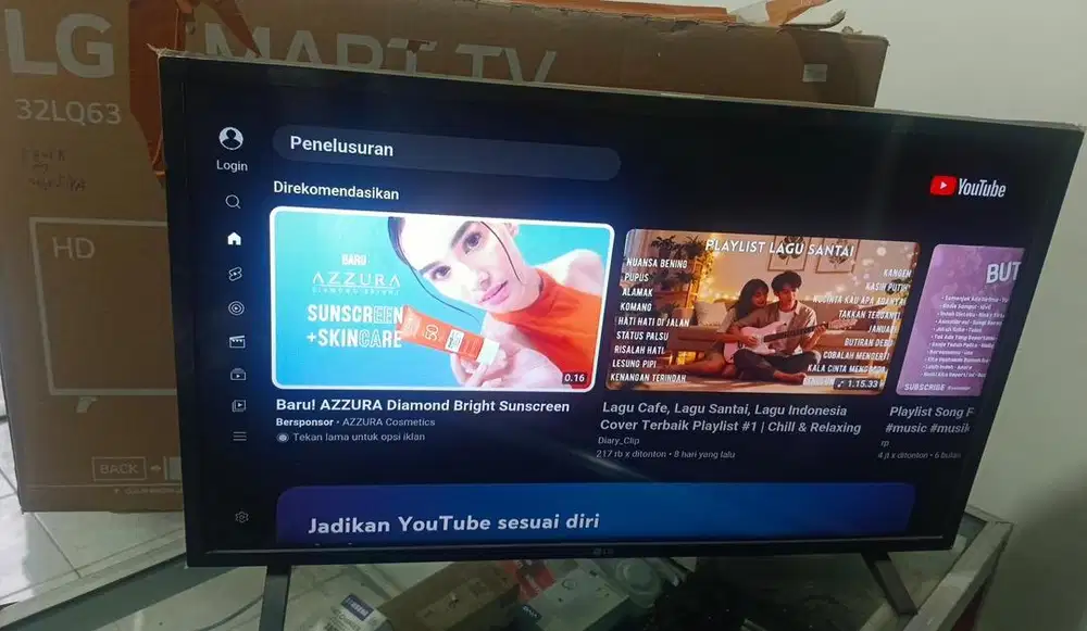 SMARTV LG LENGKAP MULUS Nego