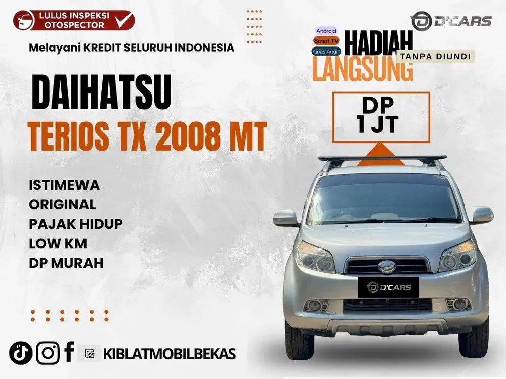 DAIHATSU TERIOS TX 2008 MANUAL ISTIMEWA