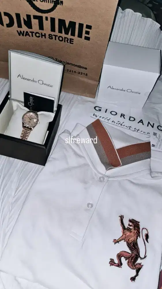 jam ac ori dan baju giordano ori