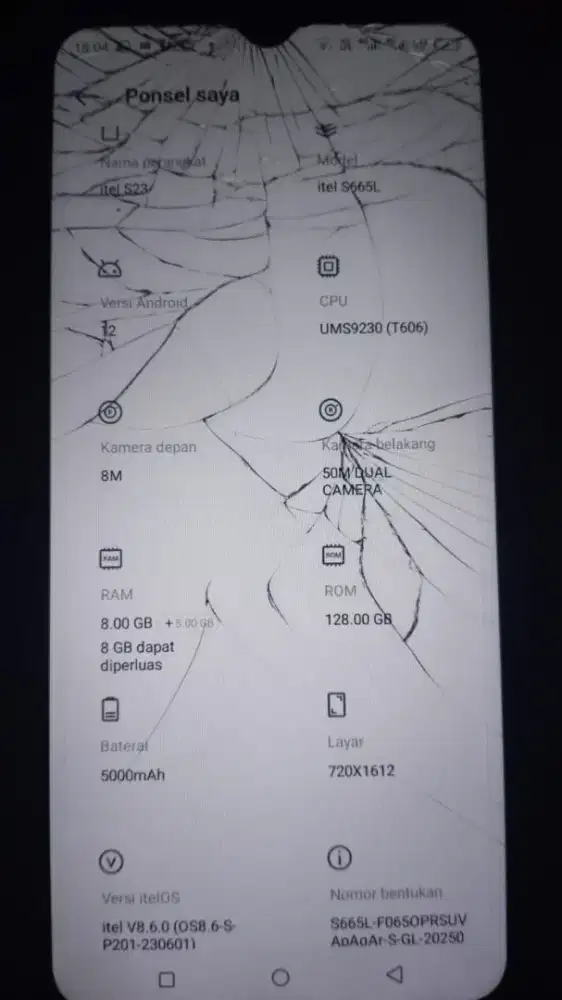 Jual Handphone Merek itel S23