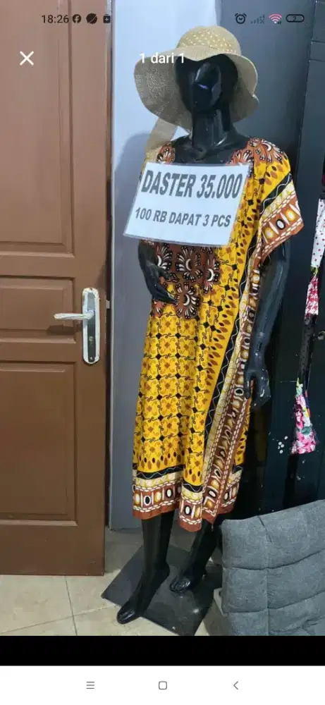 Dijual manekin hitam full body