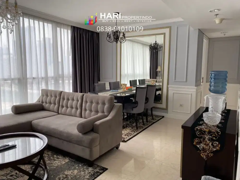 FOR RENT Apartment Ciputra Wolrd 2 Kuningan Tower Residence 2BR 1 Study Room - Lux Furnished Close to MRT LRT Busway