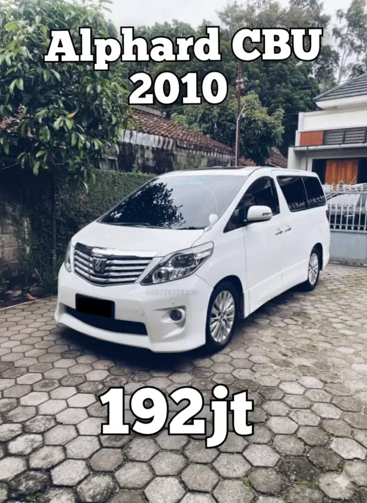Alphard CBU 2010 PUTIH