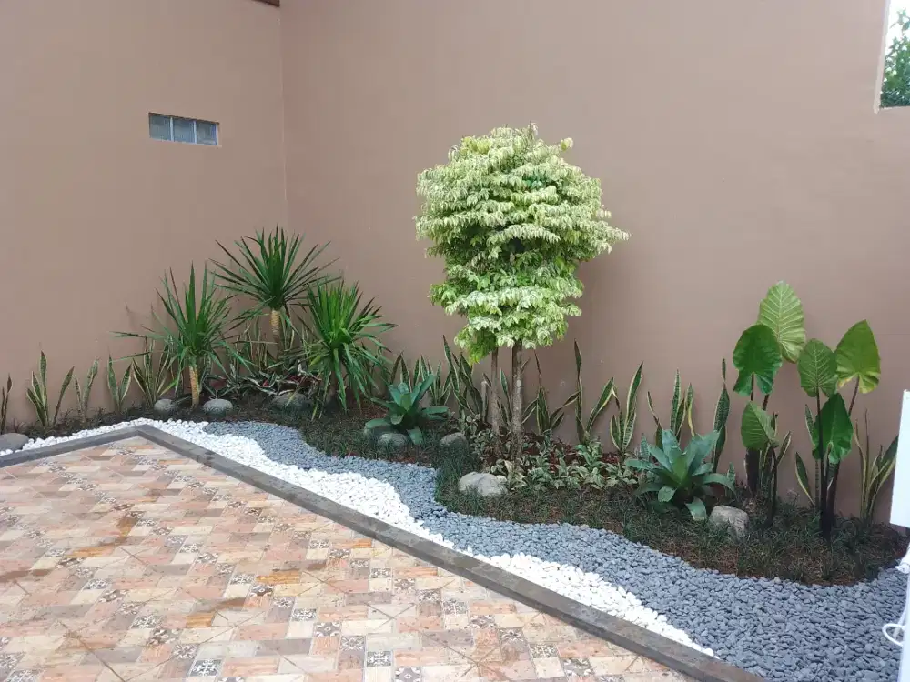 Taman kering batu koral