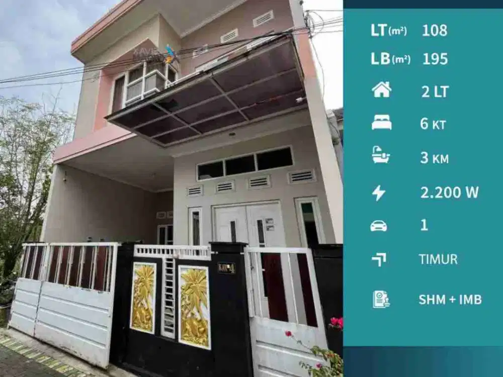Dijual Rumah Modern 6 KT  Siap Huni di Joyoagung, Merjosari Malang
